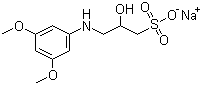 structure of CAS# 82692-88-4, N-(2-羟基-3-磺丙基)-3,5-二甲氧基苯胺钠盐
