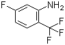 structure of CAS# 827-20-3, 5-Fluoro-2-(trifluoromethyl)benzenamine