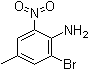 structure of CAS# 827-24-7, 2-Bromo-4-methyl-6-nitroaniline