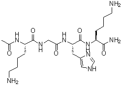 CAS # 827306-88-7, N2-Acetyl-L-lysylglycyl-L-histidyl-L-lysinamide
