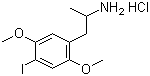 CAS 登录号：82830-44-2, 盐酸 DOI, 2,5-二甲氧基-4-碘苯基丙烷-2-胺盐酸盐