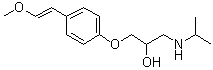 CAS # 82961-02-2, 1-[4-(2-Methoxyethenyl)phenoxy]-3-[(1-methylethyl)amino]-2-propanol