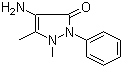 CAS # 83-07-8, 4-Aminoantipyrine, 4-Aminophenazone, 4-Amino-1,5-dimethyl-2-phenyl-3-pyrazolone, Ampyrone