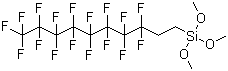 structure of CAS# 83048-65-1, 1H,1H,2H,2H-Perfluorodecyltrimethoxysilane