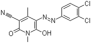 CAS # 83249-52-9, Disperse Yellow 241, 5-[(3,4-Dichlorophenyl)azo]-1,2-dihydro-6-hydroxy-1,4-dimethyl-2-oxonicotinonitrile