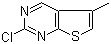 structure of CAS# 83259-31-8, 2-Chloro-5-methylthieno[2,3-d]pyrimidine