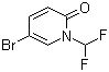 structure of CAS# 832735-61-2, 5-溴-1-(二氟甲基)吡啶-2(1H)-酮