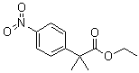 structure of CAS# 83397-45-9, 2-(4-硝基苯基)-2-甲基丙酸乙酯