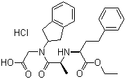 structure of CAS# 83435-67-0, Delapril hydrochloride