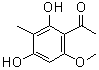 structure of CAS# 83459-37-4, 2',4'-二羟基-6'-甲氧基-3'-甲基苯乙酮