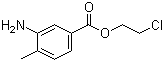structure of CAS# 83488-00-0, 3-氨基-4-甲基苯甲酸 2-氯乙酯