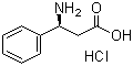 structure of CAS# 83649-47-2, (S)-(-)-3-Amino-3-phenylpropionic acid hydrochloride