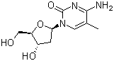 structure of CAS# 838-07-3, 5-甲基-2'-脱氧胞苷