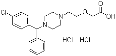 structure of CAS# 83881-52-1, Cetirizine hydrochloride
