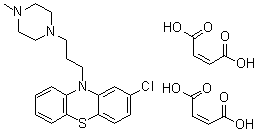 structure of CAS# 84-02-6, Prochlorperazine maleate