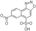 CAS 登录号：84-91-3, 7-硝基萘并[1,2-d][1,2,3]恶二唑-5-磺酸