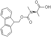 structure of CAS# 84000-07-7, Fmoc-N-甲基-L-丙氨酸