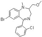structure of CAS# 84031-17-4, 美他西泮