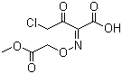 structure of CAS# 84080-70-6, 2-甲氧基甲酰甲氧基亚氨基-4-氯-3-氧代丁酸