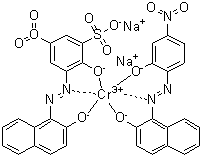 CAS # 84145-95-9, Disodium [2-hydroxy-3-[(2-hydroxy-1-naphthalenyl)azo]-5-nitrobenzenesulfonato][1-[(2-hydroxy-4-nitrophenyl)azo]-2-naphthalenolato]chromate