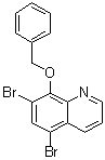 structure of CAS# 84165-50-4, 8-Benzyloxy-5,7-dibromoquinoline