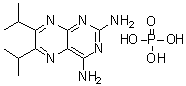 structure of CAS# 84176-65-8, 6,7-Bis(1-methylethyl)-2,4-pteridinediamine phosphate (1:1)
