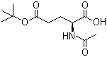 structure of CAS# 84192-88-1, N-Acetyl-L-glutamic acid 5-tert-butyl ester