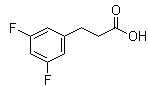 structure of CAS# 84315-24-2, 3,5-Difluorobenzenepropanoic acid