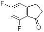 structure of CAS# 84315-25-3, 5,7-Difluoro-2,3-dihydro-1H-indene-1-one