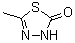 structure of CAS# 84352-65-8, 5-Methyl-3H-1,3,4-thiadiazol-2-one