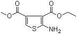 structure of CAS# 844502-63-2, 3-Ethyl 4-methyl 2-aminothiophene-3,4-dicarboxylate