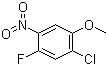 structure of CAS# 84478-76-2, 2-氯-4-氟-5-硝基苯甲醚