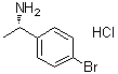 structure of CAS# 84499-77-4, (S)-4-Bromo-alpha-methylbenzenemethanamine hydrochloride