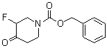 structure of CAS# 845256-59-9, 3-氟-4-氧代哌啶-1-羧酸苄酯