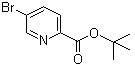 structure of CAS# 845306-08-3, 5-溴吡啶-2-羧酸叔丁酯