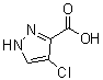 CAS # 84547-87-5, 4-Chloro-1H-pyrazole-3-carboxylic acid, 4-Chloro-3-pyrazolecarboxylic acid
