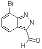 structure of CAS# 845751-70-4, 7-溴-2-甲基-2H-吲唑-3-甲醛