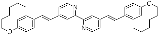 structure of CAS# 846563-66-4, 4,4'-Bis[(1E)-2-[4-(hexyloxy)phenyl]ethenyl]-2,2'-bipyridine
