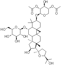CAS # 84676-88-0, Isoastragaloside I, (3beta,6alpha,16beta,20R,24S)-3-[(2,4-Di-O-acetyl-beta-D-xylopyranosyl)oxy]-20,24-epoxy-16,25-dihydroxy-9,19-cyclolanostan-6-yl beta-D-glucopyranoside
