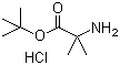 structure of CAS# 84758-81-6, tert-Butyl 2-amino-2-methylpropanoate hydrochloride