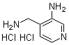 structure of CAS# 847666-49-3, 3-Amino-4-pyridinemethanamine hydrochloride