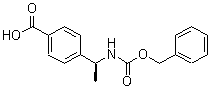 structure of CAS# 847729-00-4, 4-[(1S)-1-[[苄氧羰基]氨基]乙基]苯甲酸