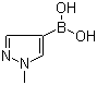 structure of CAS# 847818-55-7, 1-Methyl-1H-pyrazole-4-boronic acid