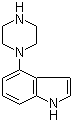 structure of CAS# 84807-09-0, 4-(Piperazino)indole