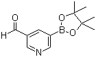 structure of CAS# 848093-29-8, 5-甲酰基吡啶-3-硼酸频哪醇酯