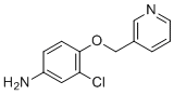 structure of CAS# 848134-24-7, 3-Chloro-4-(pyridin-3-ylmethoxy)aniline