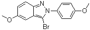 CAS 登录号：848142-58-5, 3-溴-5-甲氧基-2-(4-甲氧基苯基)-2H-吲唑