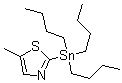 structure of CAS# 848613-91-2, 5-甲基-2-(三丁基锡烷基)噻唑