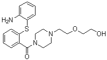 CAS 登录号：848814-27-7, [2-[(2-氨基苯基)硫基]苯基][4-[2-(2-羟基乙氧基)乙基]-1-哌嗪基]甲酮