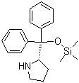 structure of CAS# 848821-58-9, (S)-(-)-alpha,alpha-Diphenyl-2-pyrrolidinemethanol trimethylsilyl ether